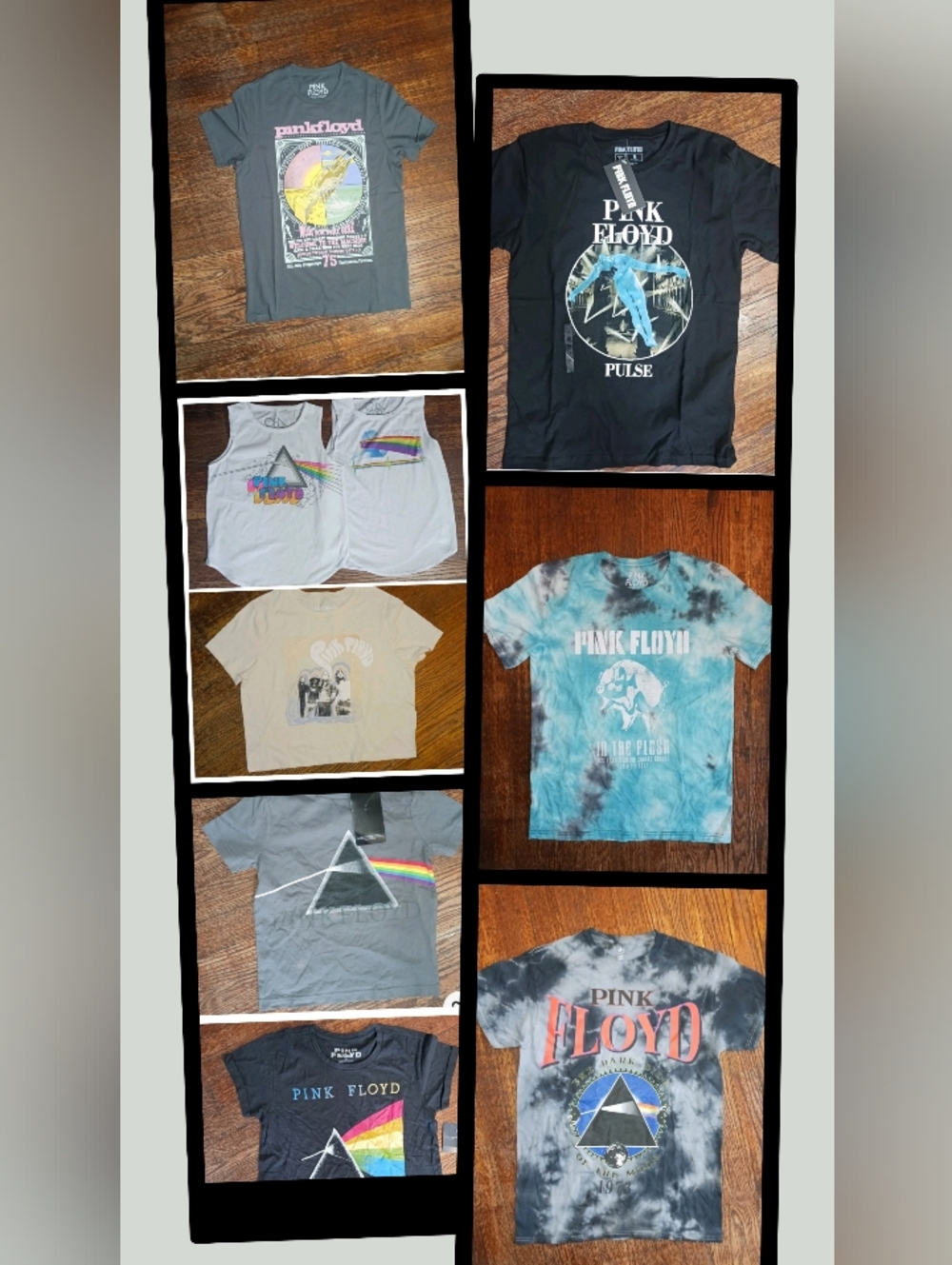 15 - PINK FLOYD T Shirts Lot , New Licensed Women's ,  Girls , Men